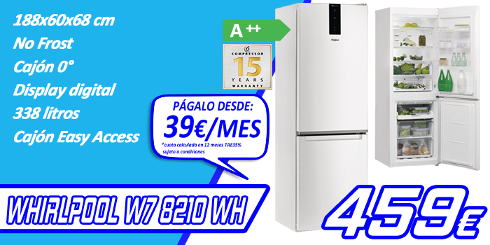 Combi Whirlpool W7 821OWH