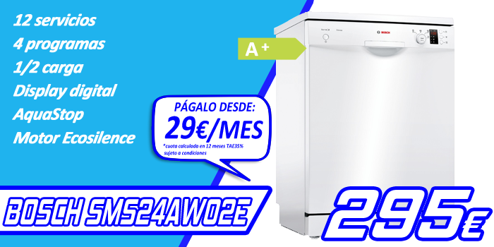 Lavavajilals Bosch SMS24AW02E