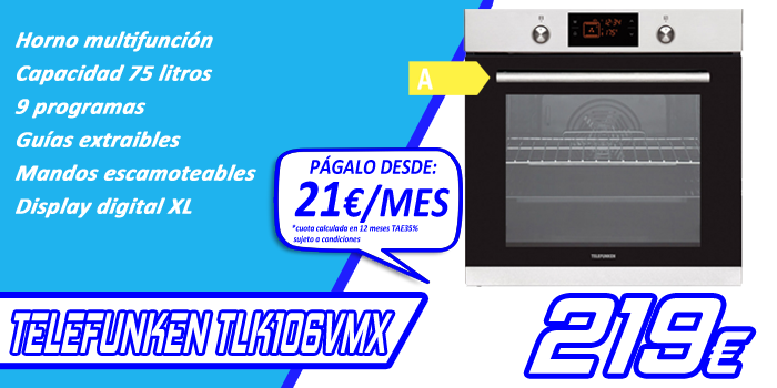 HORNO TELEFUNKEN TLK106VMX 
